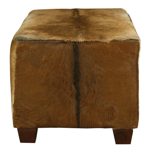 Genuine Goat Hide Ottoman