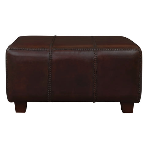 Genuine Leather Ottoman