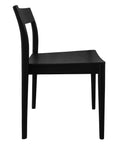 Moller Solid Mahogany Timber Dining Chair – Set of 2 (Black)