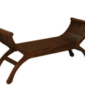 Maeve Solid Timber Double Seater Bench (Mahogany)