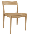 Moller Solid Mahogany Timber Dining Chair – Set of 2 (Natural)