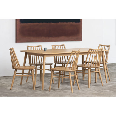 Riviera Solid Oak Dining Chair - Set of 2