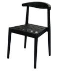 Elliot Leather Dining Chair (Black)
