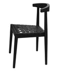 Elliot Leather Dining Chair (Black)