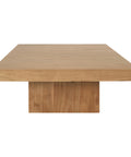 Hudson Solid Mindi Coffee Table (Natural)