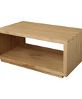 Oscar Solid Mindi Timber Coffee Table (Natural)