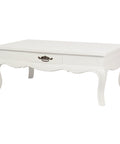 French Provincial 2 Drawer Coffee Table (White)