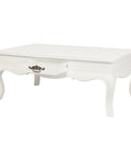 French Provincial 2 Drawer Coffee Table (White)