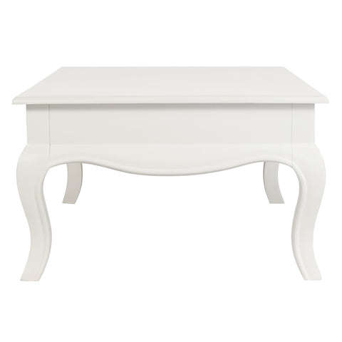French Provincial 2 Drawer Coffee Table (White)