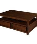 Amsterdam 4 Drawer Coffee Table (Mahogany)