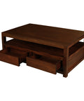Amsterdam 4 Drawer Coffee Table (Mahogany)