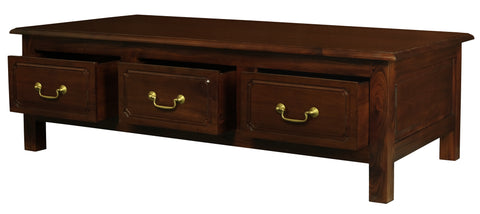 Tasmania 6 Drawer Straight Leg Coffee Table