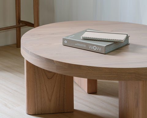 Apollo Solid Mindi Timber Round Coffee Table