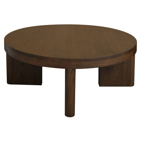Apollo Solid Mindi Timber Round Coffe Table