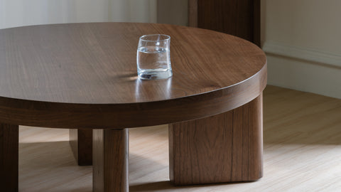 Apollo Solid White Cedar Coffe Table (Walnut)