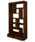 Amsterdam 10 Cube Shelf with 2 Drawer (Mahogany)