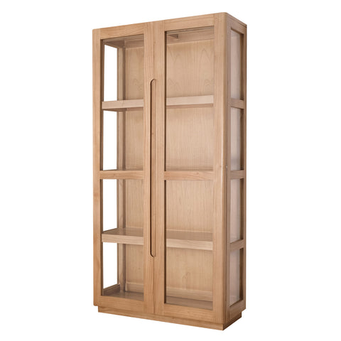 Gatsby 2 Door Display Cabinet (Natural)