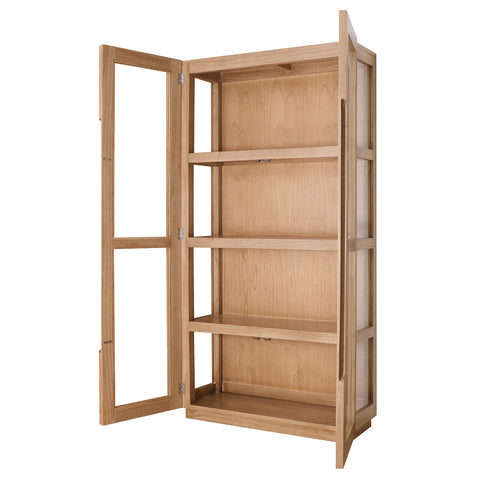 Gatsby 2 Door Display Cabinet (Natural)