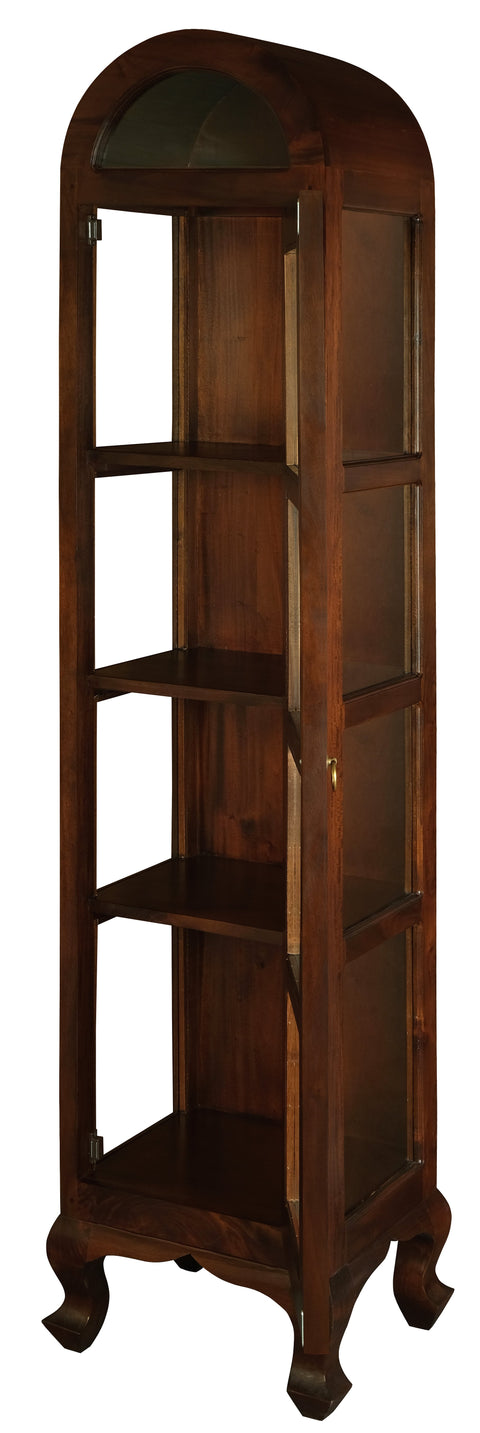 Queen Ann Single Dome Display Cabinet