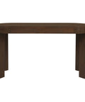 Brentwood 2 Drawer Oval Desk (Walnut)