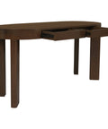 Brentwood 2 Drawer Oval Desk (Walnut)