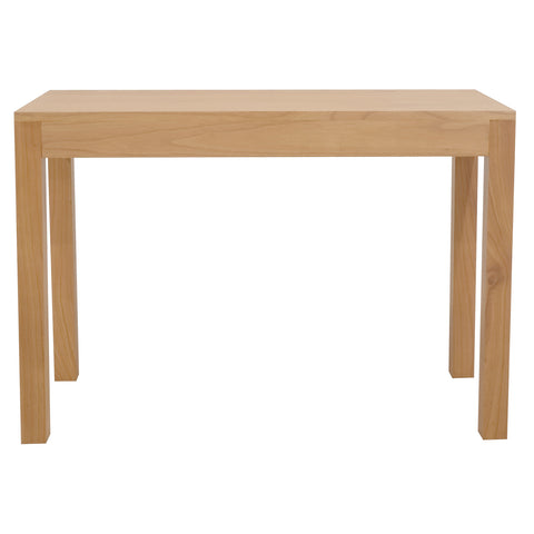 Amsterdam 2 Drawer Solid Mindi Timber Desk (Natural)