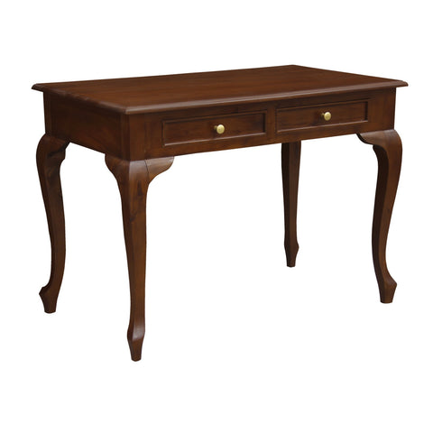 Queen Anne 2 Drawer Desk