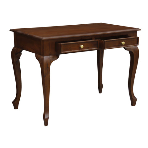 Queen Anne 2 Drawer Desk