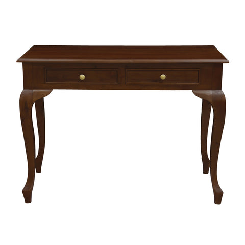 Queen Anne 2 Drawer Desk