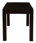 Amsterdam Solid Mahogany Timber Dining Table 120 x 70 cm (Chocolate)
