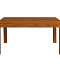 Amsterdam Solid Mahogany Timber Dining Table 120 x 70 cm (Light Pecan)