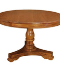 Tasmania Round Dining Table 120cm (Light Pecan)