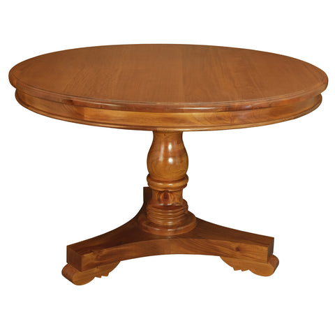 Tasmania Round Dining Table 120cm (Light Pecan)