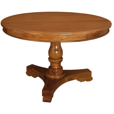 Tasmania Round Dining Table 120cm (Light Pecan)