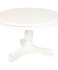 Tasmania Round Dining Table 120cm (White)