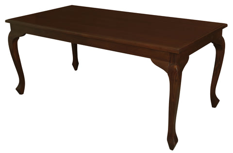 Queen Ann Solid Mahogany Dining Table 180 x 90 cm