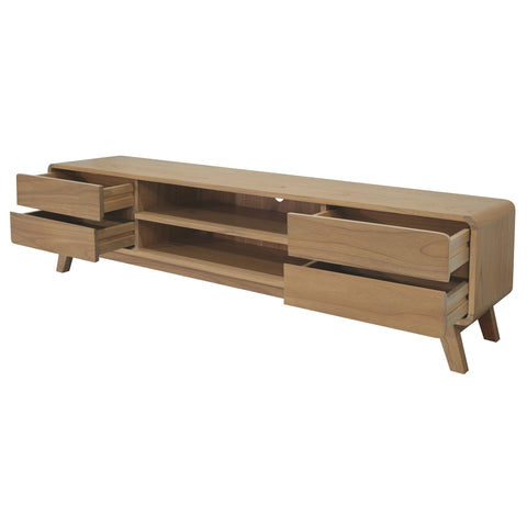 Providence 4 Drawer Entertainment Unit (Natural)