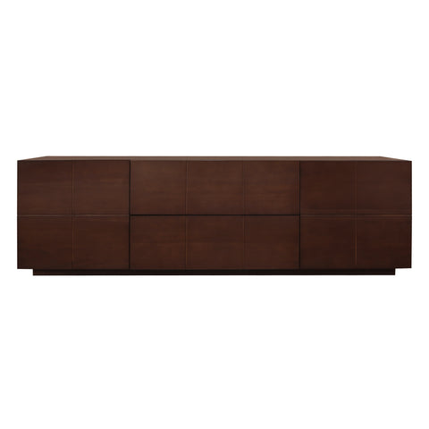 Hudson 2 Door 2 Drawer Entertainment Unit (Mahogany)