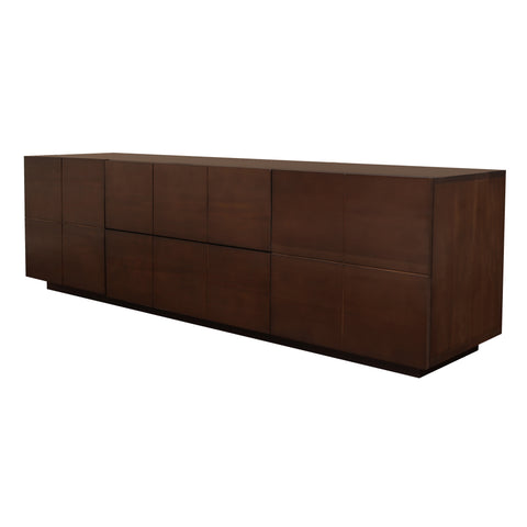 Hudson 2 Door 2 Drawer Entertainment Unit (Mahogany)