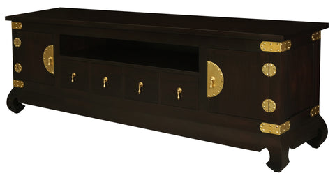 Dynasty 2 Door 4 DVD Drawer Low Entertainment Unit