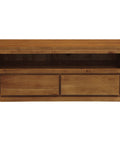 Amsterdam 2 Drawer Entertainment Unit (Light Pecan)