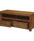 Amsterdam 2 Drawer Entertainment Unit (Light Pecan)
