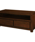 Amsterdam 2 Drawer Entertainment Unit (Mahogany)