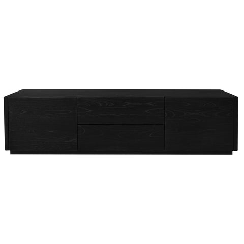 Gatsby 2 Door 2 Drawer Entertainment Unit (Black)