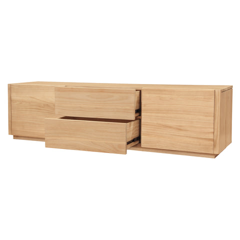 Gatsby 2 Door 2 Drawer Entertainment Unit (Natural)