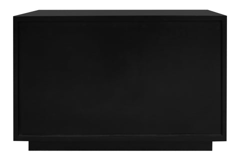 Hudson 2 Drawer Bedside Table (Black)