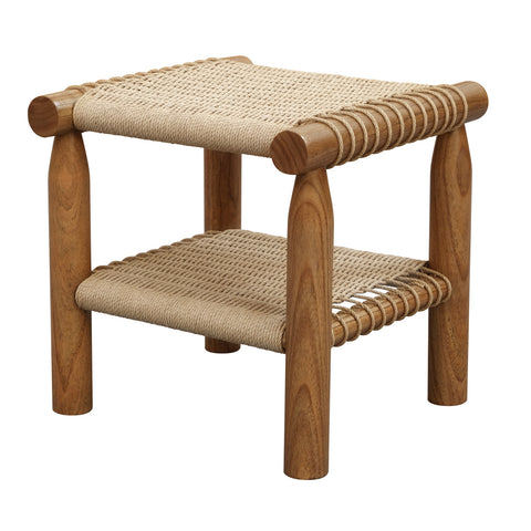 Kelly Handwoven Rattan Lamp Table