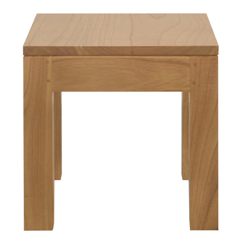 Amsterdam Solid Mindi Timber Lamp Table (Natural)