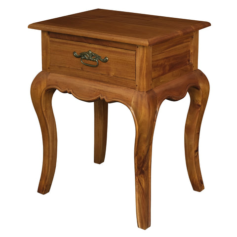 French Provincial 1 Drawer Lamp Table