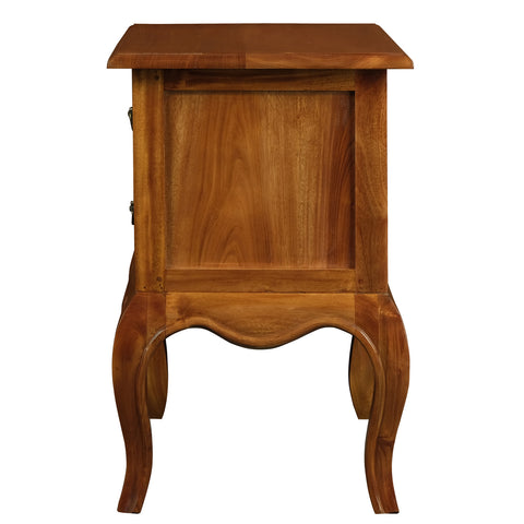 French Provincial 2 Drawer Lamp Table